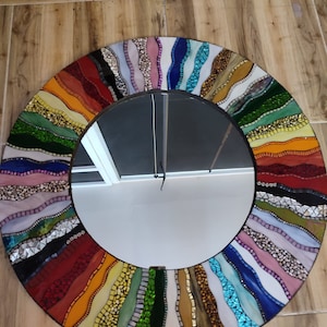 Handgemachter Mosaik-Spiegel Wallart