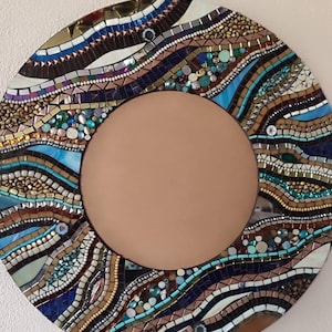 Handmade Mosaic Photo Frame /Unigue Colorful picture Frame