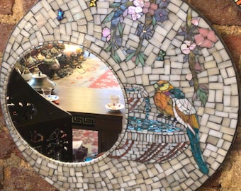 Round mosaic mirror,design  mosaic mirror