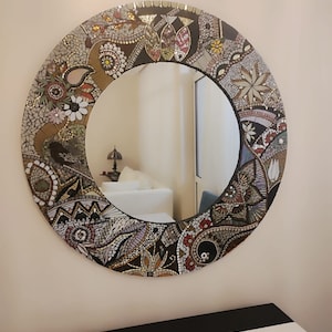 Mosais mirror,round mosaic mirror