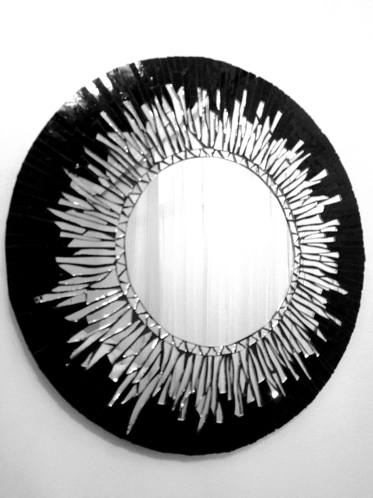 Black and cheap white mirror