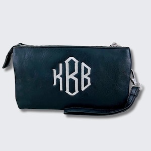 Monogram Purse, Crossbody Monogrammed Purse, Personalized Purse, Monogram Bag, Monogram Wristlet, Personalized Bag, Monogram Crossbody Purse
