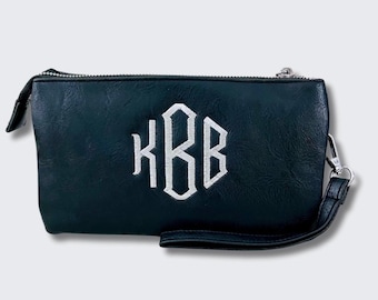 Monogram Purse, Crossbody Monogrammed Purse, Personalized Purse, Monogram Bag, Monogram Wristlet, Personalized Bag, Monogram Crossbody Purse