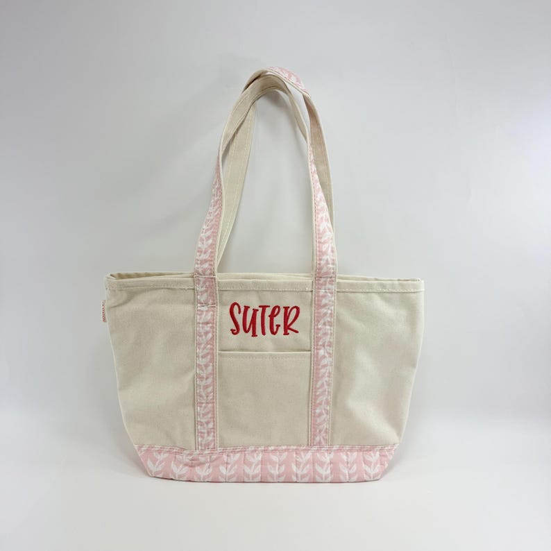 Monogrammed Wedding Tote Bag, Monogram Embroidered Bag, Personalized Bridal Tote, Monogrammed Tote Bag For Women, Bridal Party Tote Bag image 5