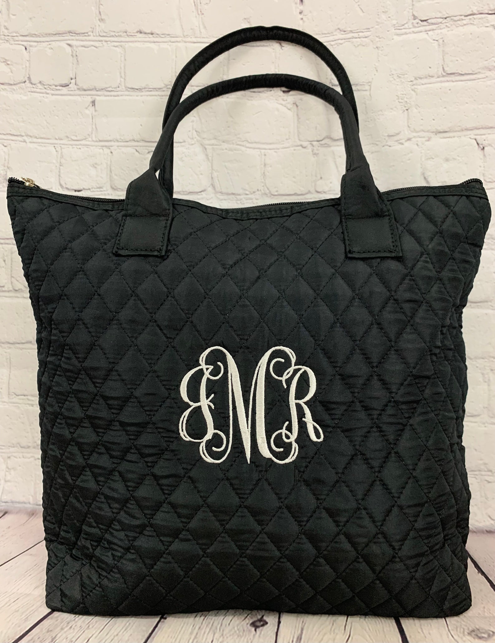 Monogram Purse Black Shoulder Purse Personalized Purse Etsy