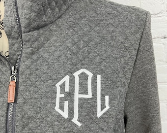 Monogram Sweatshirt, Monogram Pullover, Monogram Quarter Zip, Quarter Zip Pullover, Quarter Zip Sweatshirt, Sweatshirt For Her, Monogram