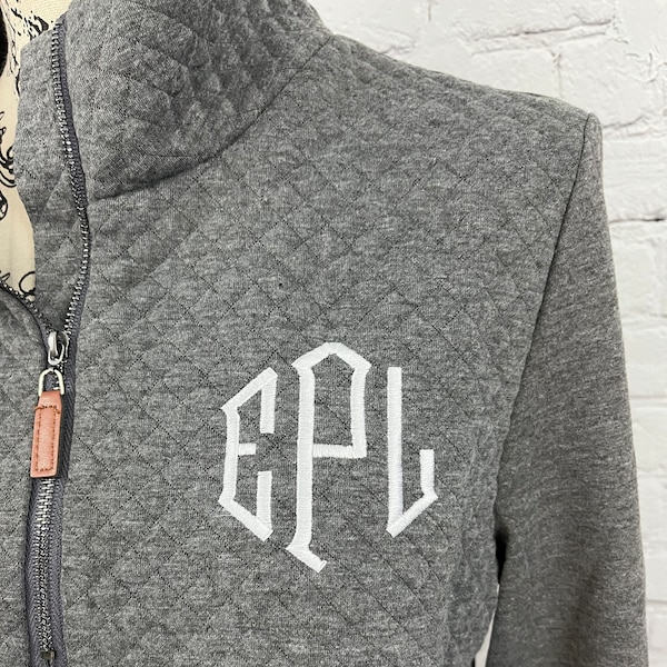 Monogram Sweatshirt, Monogram Pullover, Monogram Quarter Zip, Quarter Zip Pullover, Quarter Zip Sweatshirt, Sweatshirt For Her, Monogram
