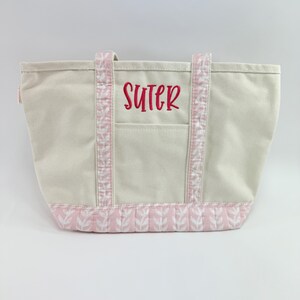 Monogrammed Wedding Tote Bag, Monogram Embroidered Bag, Personalized Bridal Tote, Monogrammed Tote Bag For Women, Bridal Party Tote Bag image 4