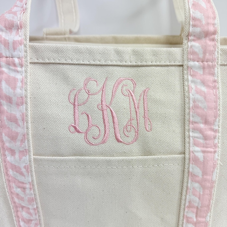 Monogrammed Wedding Tote Bag, Monogram Embroidered Bag, Personalized Bridal Tote, Monogrammed Tote Bag For Women, Bridal Party Tote Bag image 2