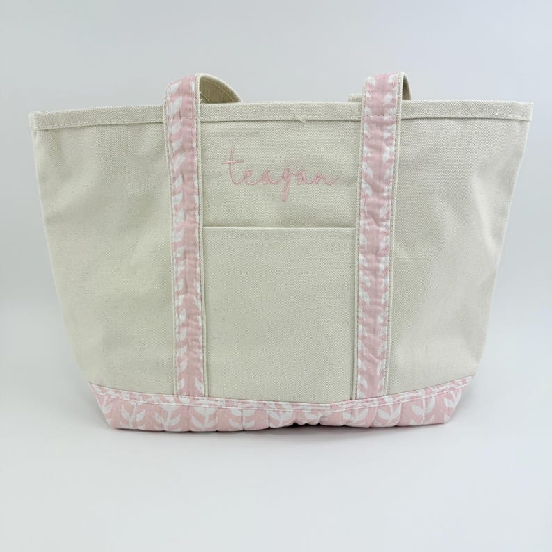 Monogrammed Wedding Tote Bag, Monogram Embroidered Bag, Personalized Bridal Tote, Monogrammed Tote Bag For Women, Bridal Party Tote Bag image 3