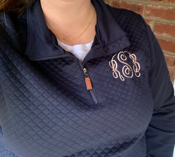quarter zip pullover with front pocket