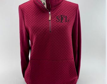 Monogram Sweatshirt, Monogram Pullover, Monogram Quarter Zip, Quarter Zip Pullover, Quarter Zip Sweatshirt, Sweatshirt For Her, Monogram