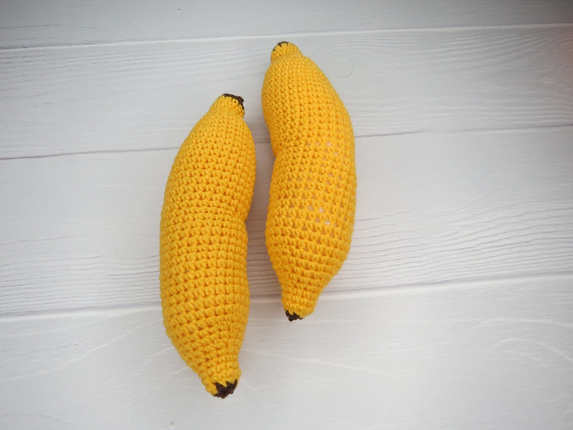 Crochet pattern banana Amigurumi pattern Play Food realistic Etsy