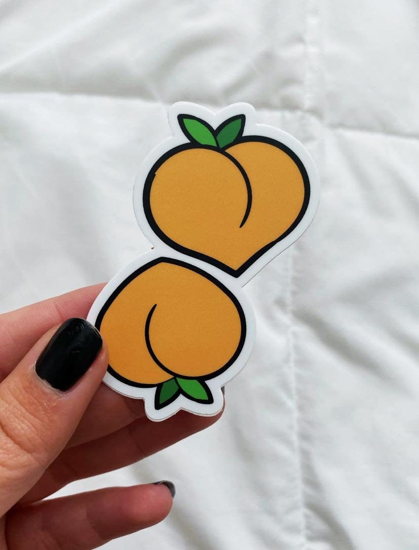Peaches Sticker Peach Stickers Peach Merch Peachy Etsy