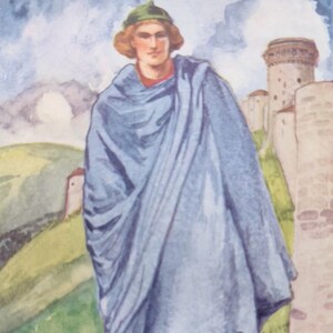 1907 A Man of the Time of Henry III Original Vintage Print - English Costume - Fashion - Historical Dress