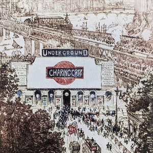 1963 Charing Cross By Charles Pennell 1913 Original Vintage Print - London Transport - London Underground  - Wall Décor