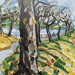 1963 Hampstead Heath Susanna Bott 1961 Original Vintage Print - London Transport - Park - Woodlands - Meadows - Décor