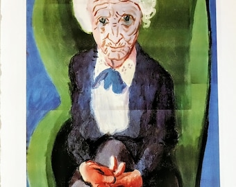 David Hockney My Mother Bridlington Poster,1988 - Etsy
