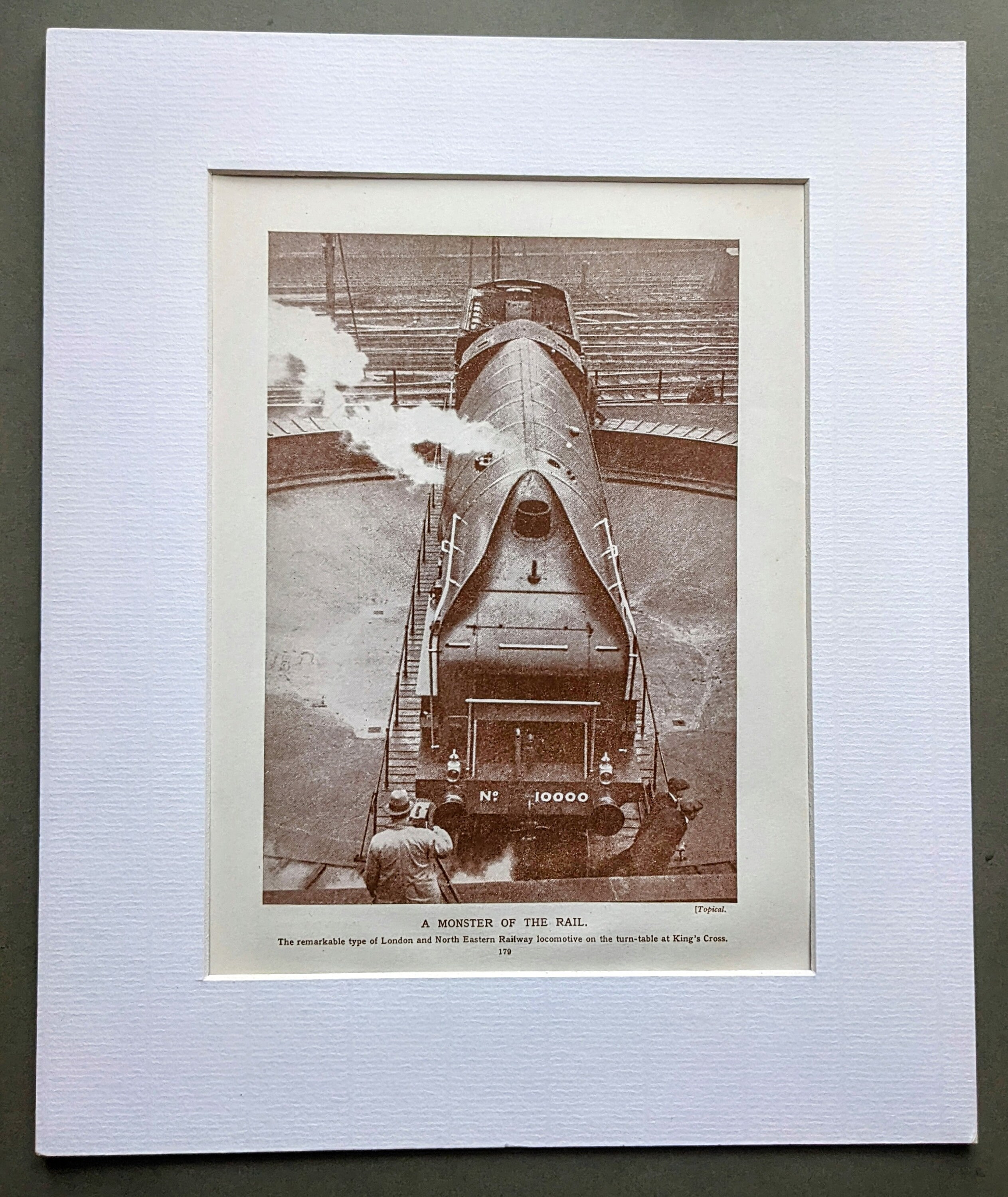 ❤︎K❤︎ ❤︎K❤︎ 1930 A Monster of the Rail Original Vintage Print