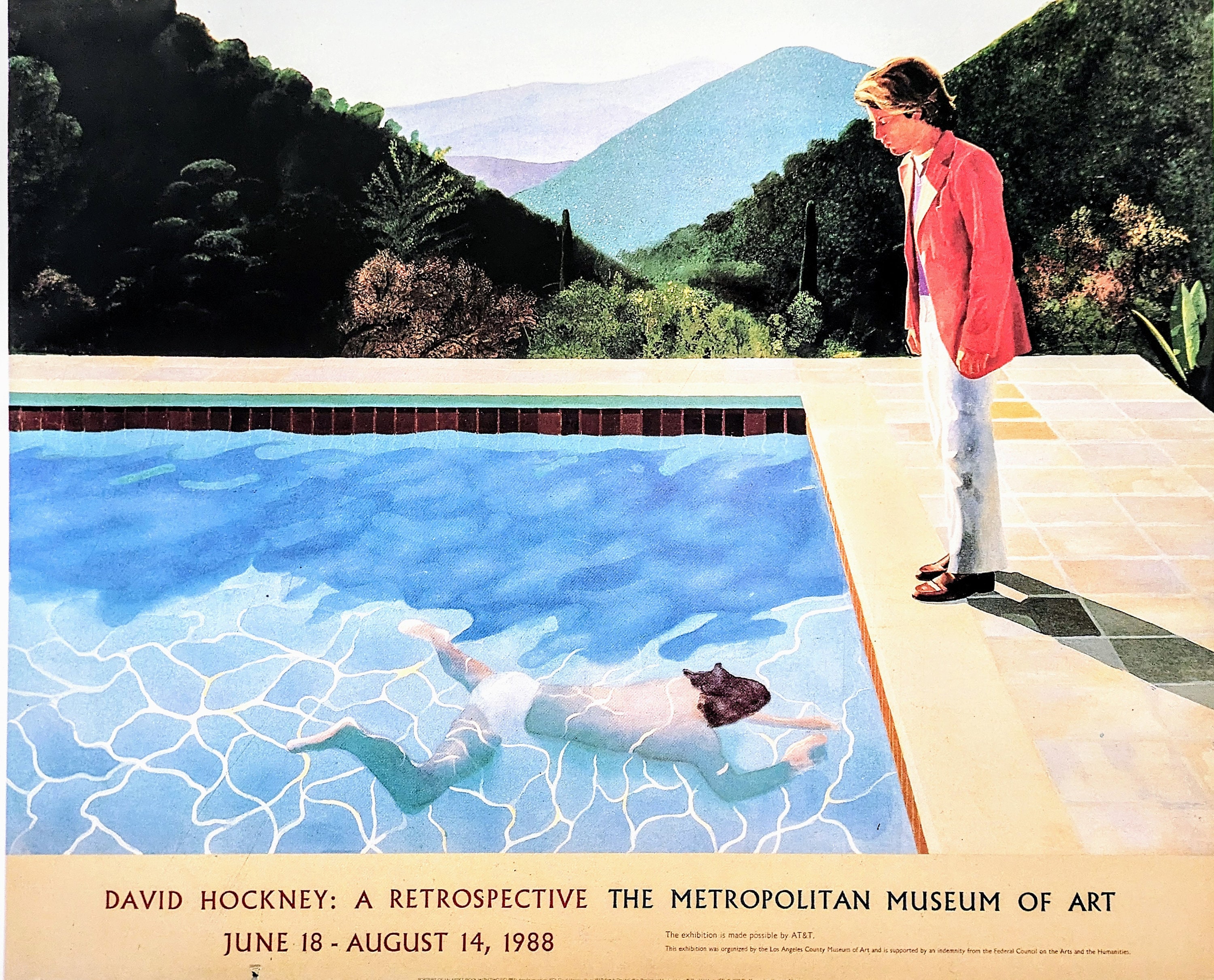 1994 David Hockney Poster 