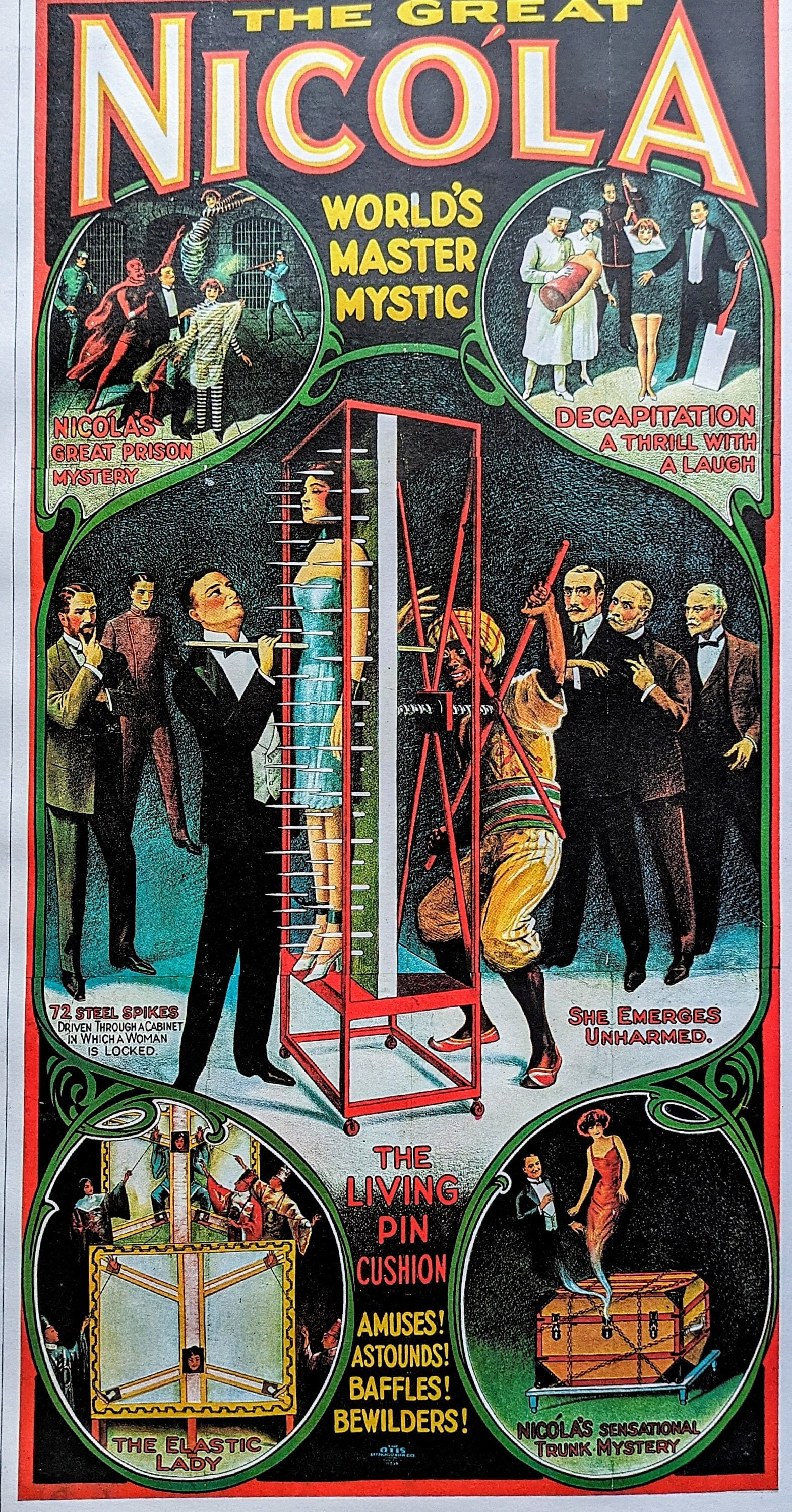 1976the Great Nicola World's Master Mystic - Printer Otis