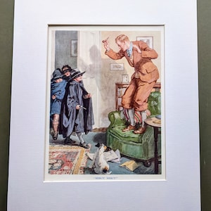 1931 &quot;Barmherzigkeit! Barmherzigkeit!&quot;.  C. E. Brock, R.I. Vintage Druck - Kinderbuch Illustration - mit Passepartout und Passepartout - Kinderzimmer Dekor