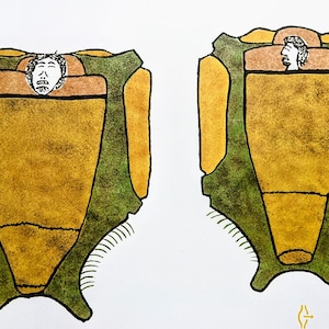 1974 Sleeping in Skins Eeyeetowak/Makpa  Vintage Print - Inuit Art - Canadian Artists  - Wall Décor