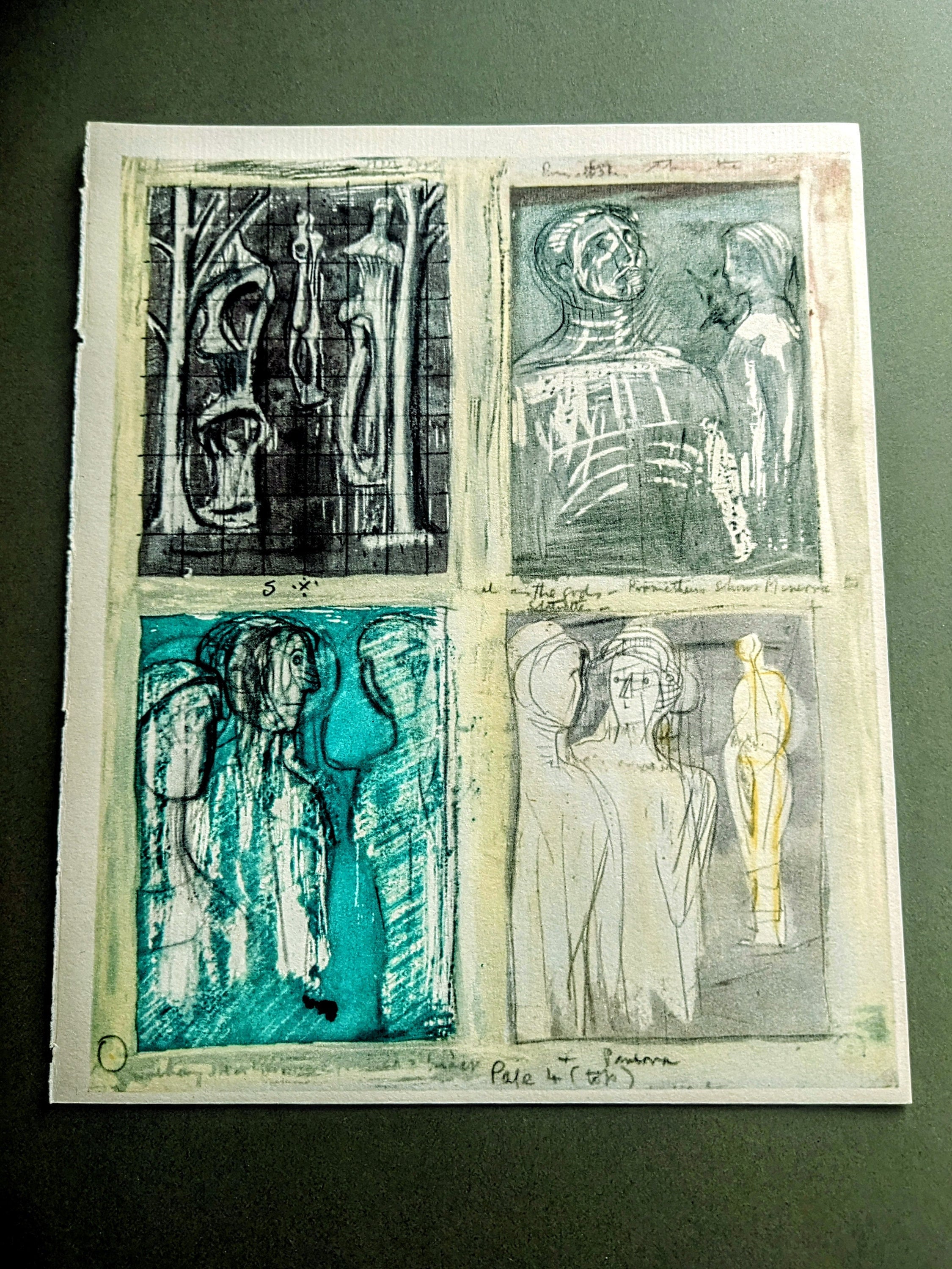 1952 Henry Moore Sketches For Statues Dans Le Bois Fortranslation By 1952-henry-moore-sketches-for-statues-dans-le-bois-fortranslation-by