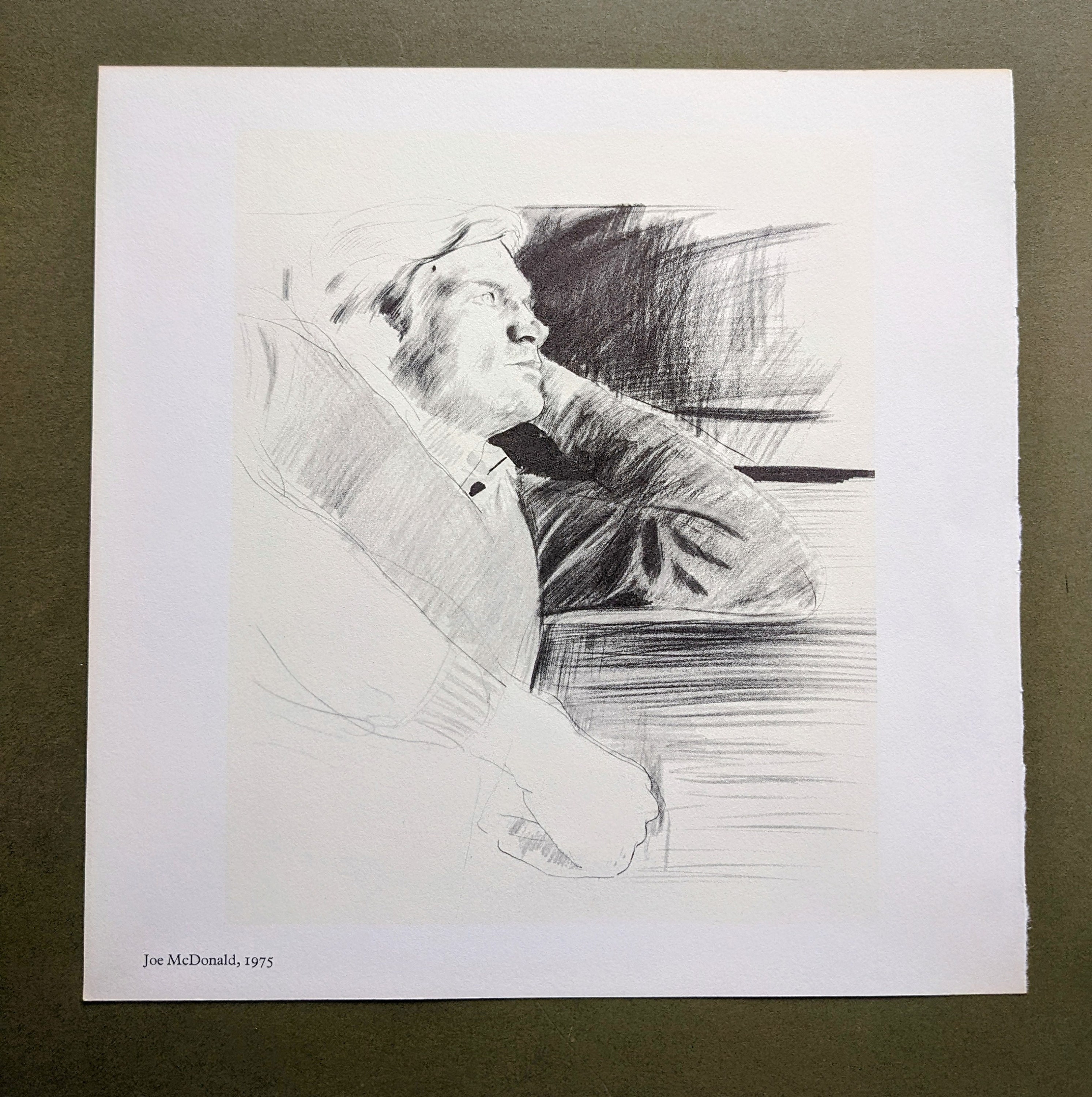 1978 David Hockney Joe Mcdonald 1975 Original Vintage Print - Wall