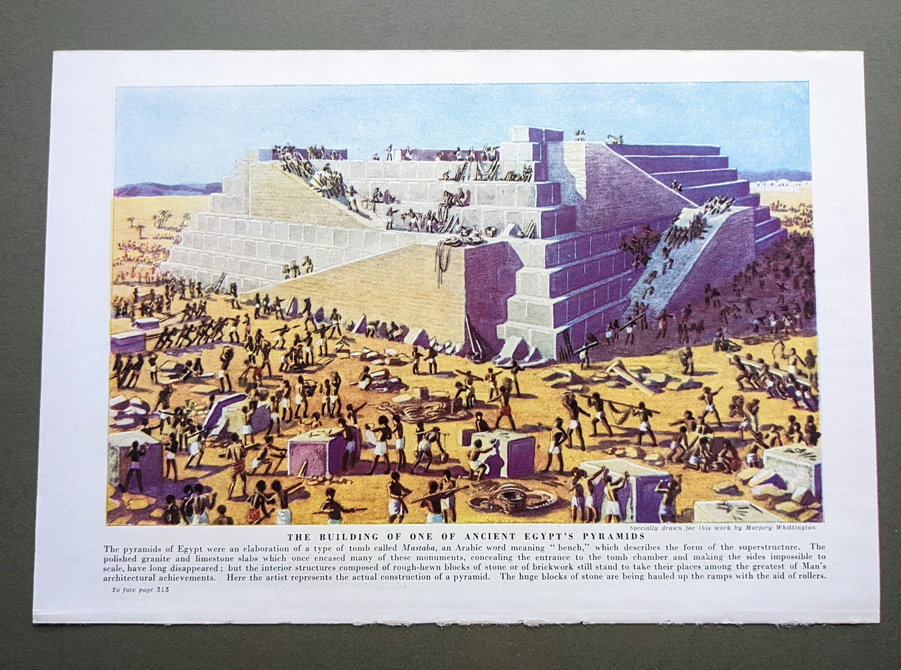 1940 the Building of One of Ancient Egypt's Pyramids