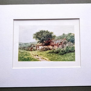 1909 Helen Allingham Eine Hütte am Ballyshannon Antique Druck - Illustration - Britischer Aquarellist - Viktorianisches Wanddekor