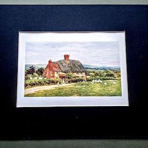 1909 Helen Allingham Auf Ide Hill Antiker Druck - Illustration - Britische Aquarellistin - Viktorianische Wand Dekoration