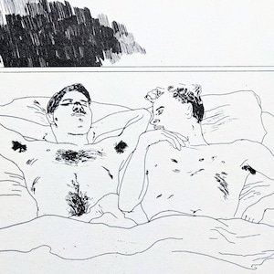 1978 David Hockney C.P. Cavafy In The Dull Village 1966 Original Vintage Druck - Wanddekoration