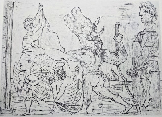 1956 Pablo Picasso October 1934 (blind Minotaur Led by Girl