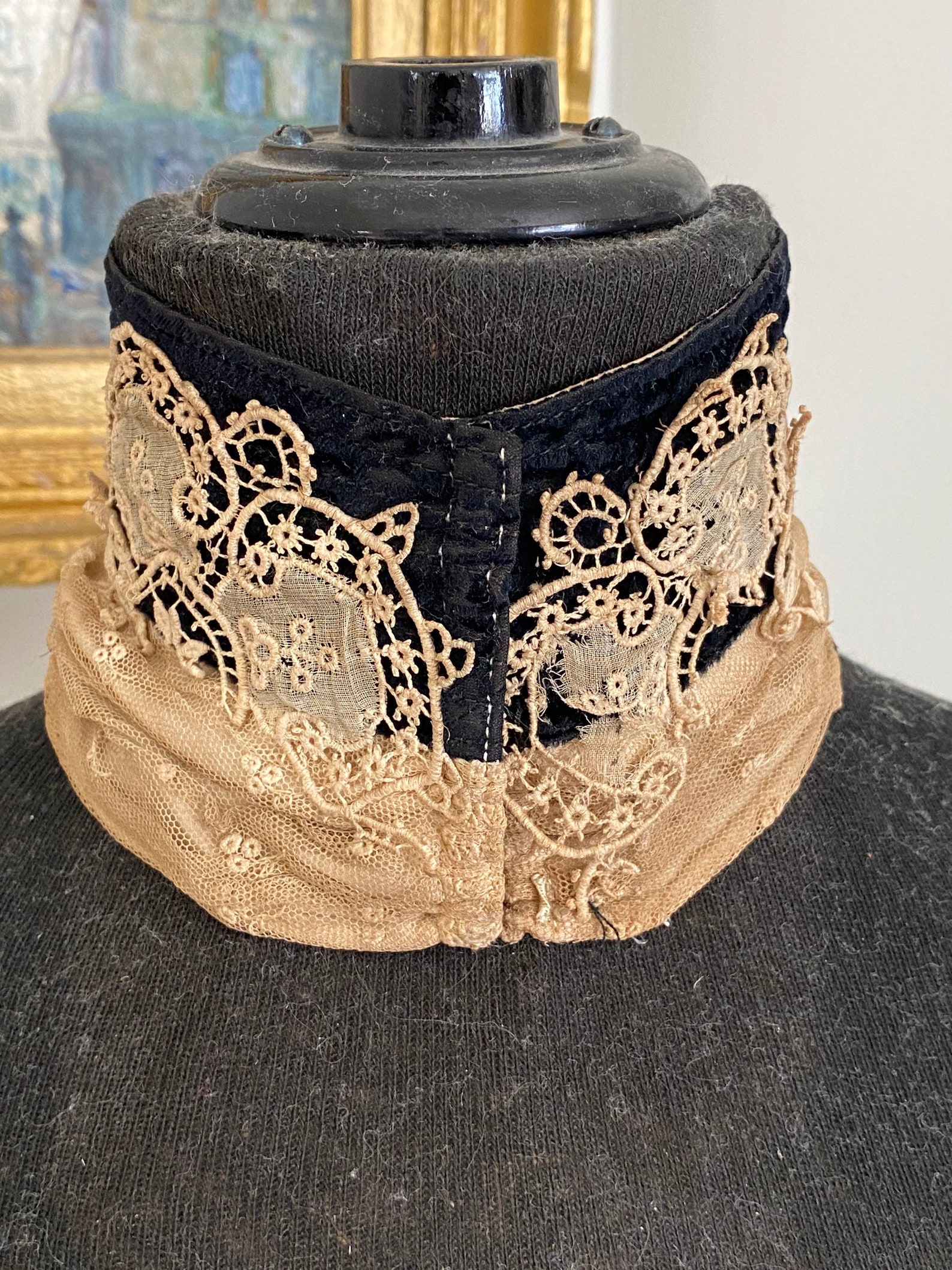 Antique Victorian Lace Collar c. 1890 Etsy
