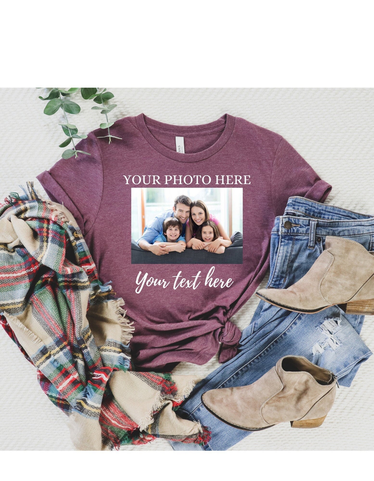 Custom Photo shirt Custom Shirt Custom Picture Tshirt Etsy