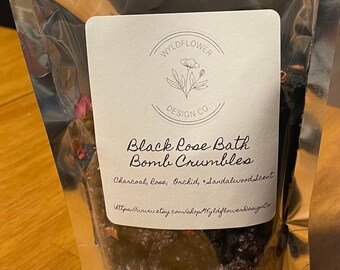 Black Rose Bath Bomb Crumbles