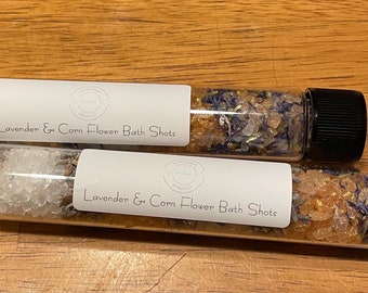 Lavender & Cornflower Bath Shots