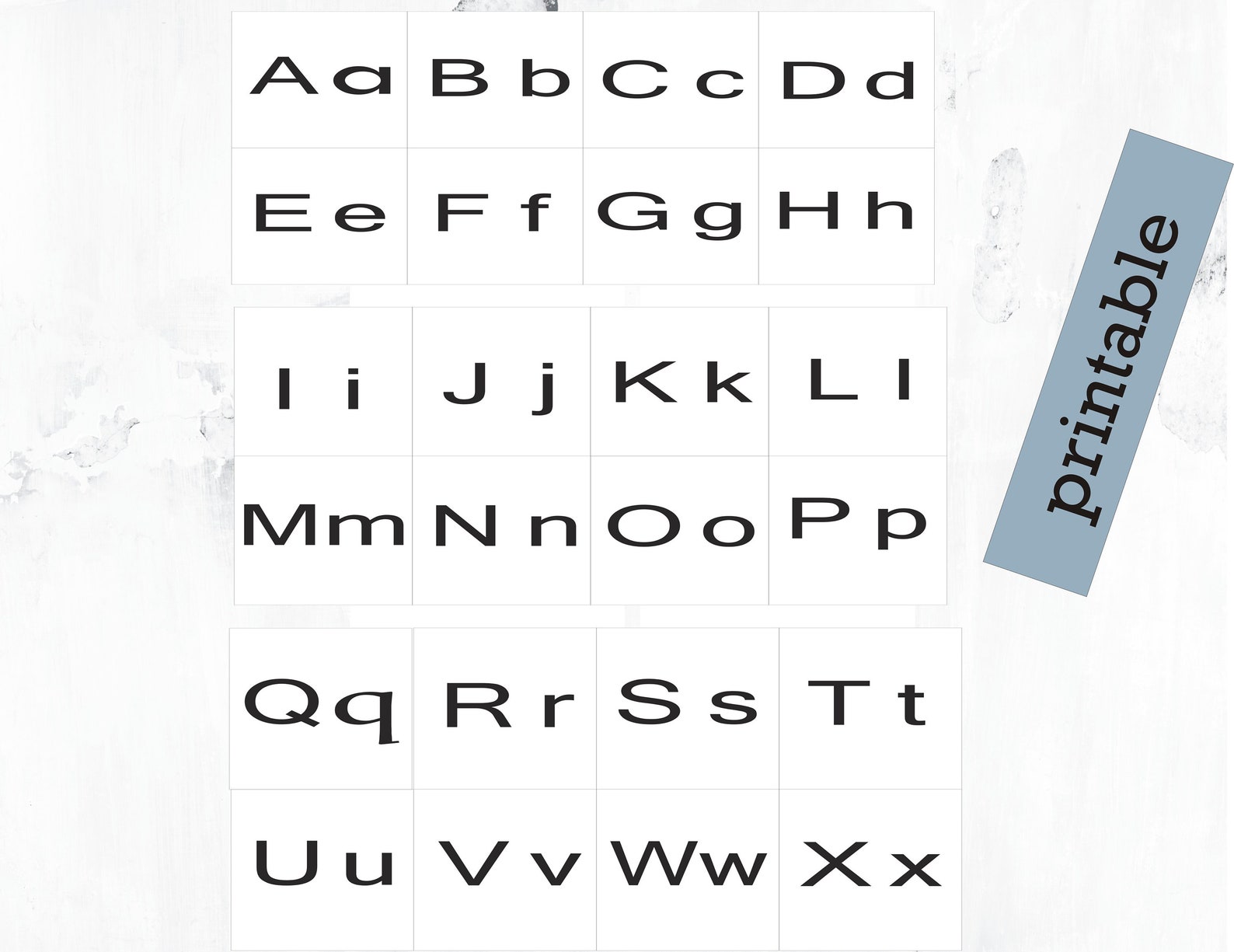 Groß und Kleinbuchstaben A bis Z für Kinder früh lernen | Etsy