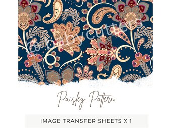 Paisley Pattern Image Transfer Paper: Polymer Clay Earring Making