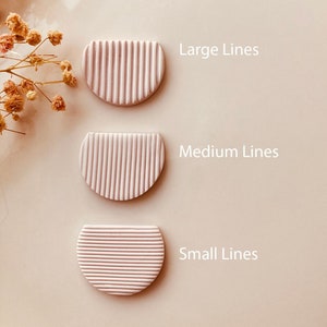 Line Rollers -  Texture Roller Polymer Clay Stamps - Polymer Clay Tools 70mm Long - Small Roller / 3 Different Size