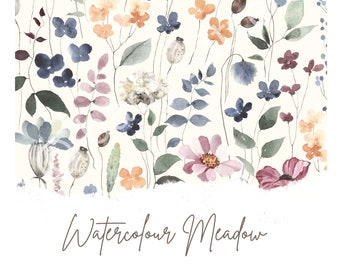 Watercolor Meadow Image Transfer Paper: Polymer Clay Transfers