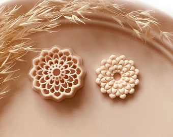 Pretty Flower v1 Shape Polymer Clay Jewellery Cutter - Polymer Clay Tools