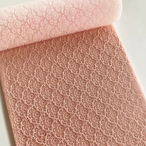 Rouleau à motifs floraux répétés - Rouleau de texture Tampons en pâte polymère - Outils pour pâte polymère 70 mm de long - Petit rouleau - En relief
