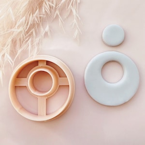 Donut Circle Polymer Clay Cutter: PLA Clay Tools (30mm)