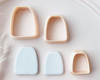 Rounded Trapezium Polymer clay cutters - Polymer clay tools