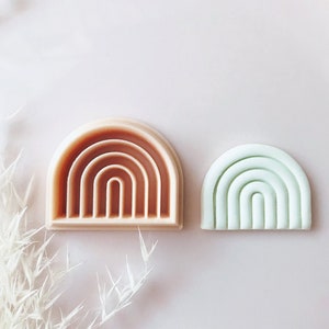 Rainbow Shape Embossed Arch Shape Polymer Clay Cutter - Polymer Clay Tools