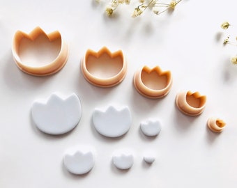 Sweet Tulip Flower Shape Polymer Clay Jewellery Cutter