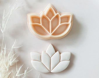 Lotus Leaf Geometry Shape Polymer Clay Cutter - Polymer Clay Tools