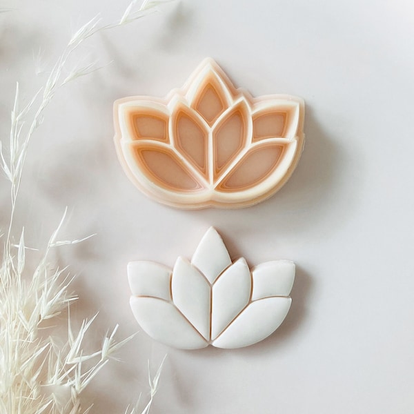 Lotus Leaf Geometry Shape Polymer Clay Cutter - Polymer Clay Tools